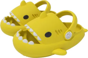 ChayChax Boys Girl Cloud Shark Slides Non-Slip Novelty Open Toe Sandals Extremely Comfy Cushioned Thick Sole Cute Cartoon Shower Slippers Indoor & Outdoor