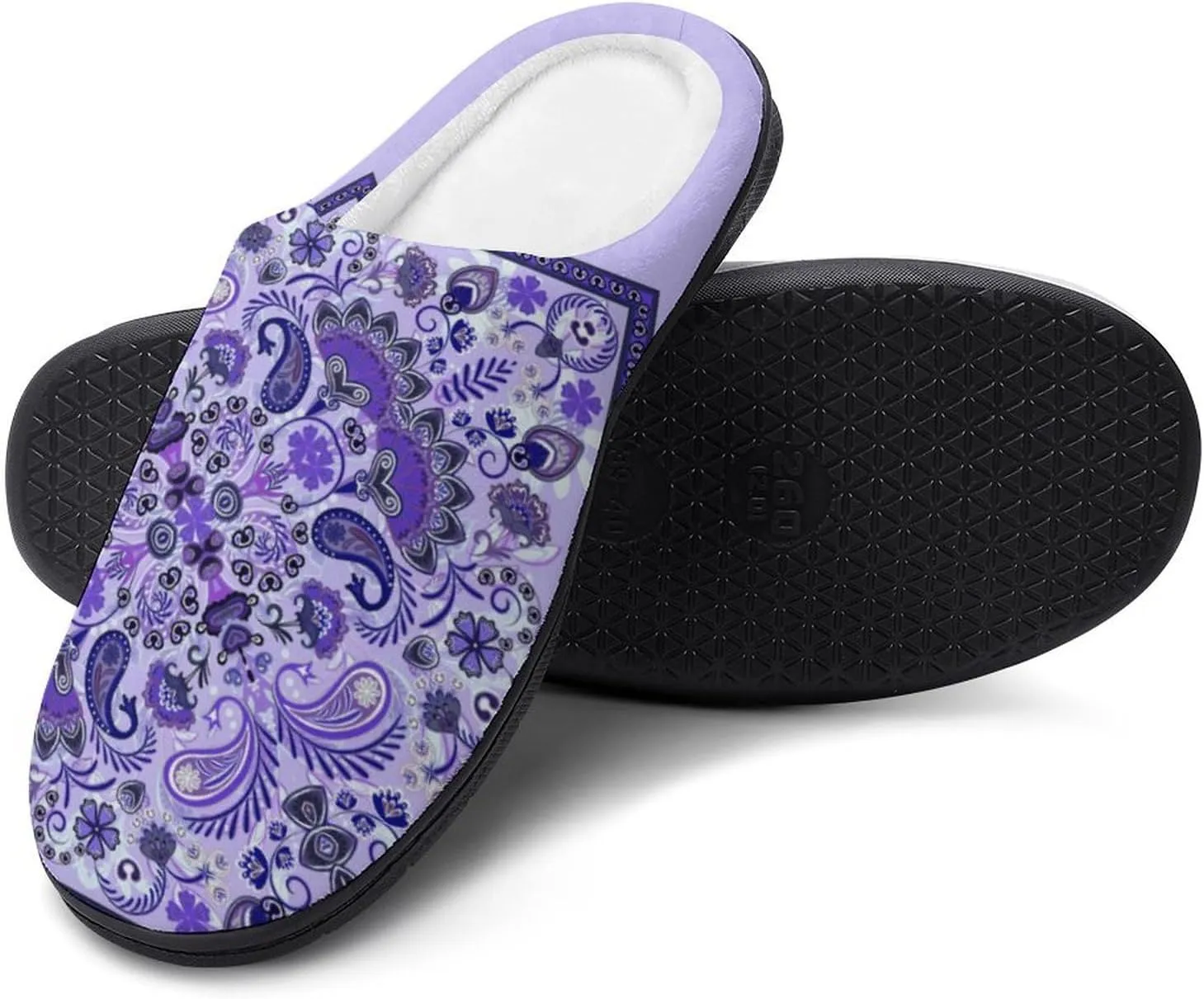 Christmas Clog Slippers Ladies Non-Slip Warm House Slippers Womens Cotton Slipper Bedroom Slip-On Shoes Indoor Outdoor