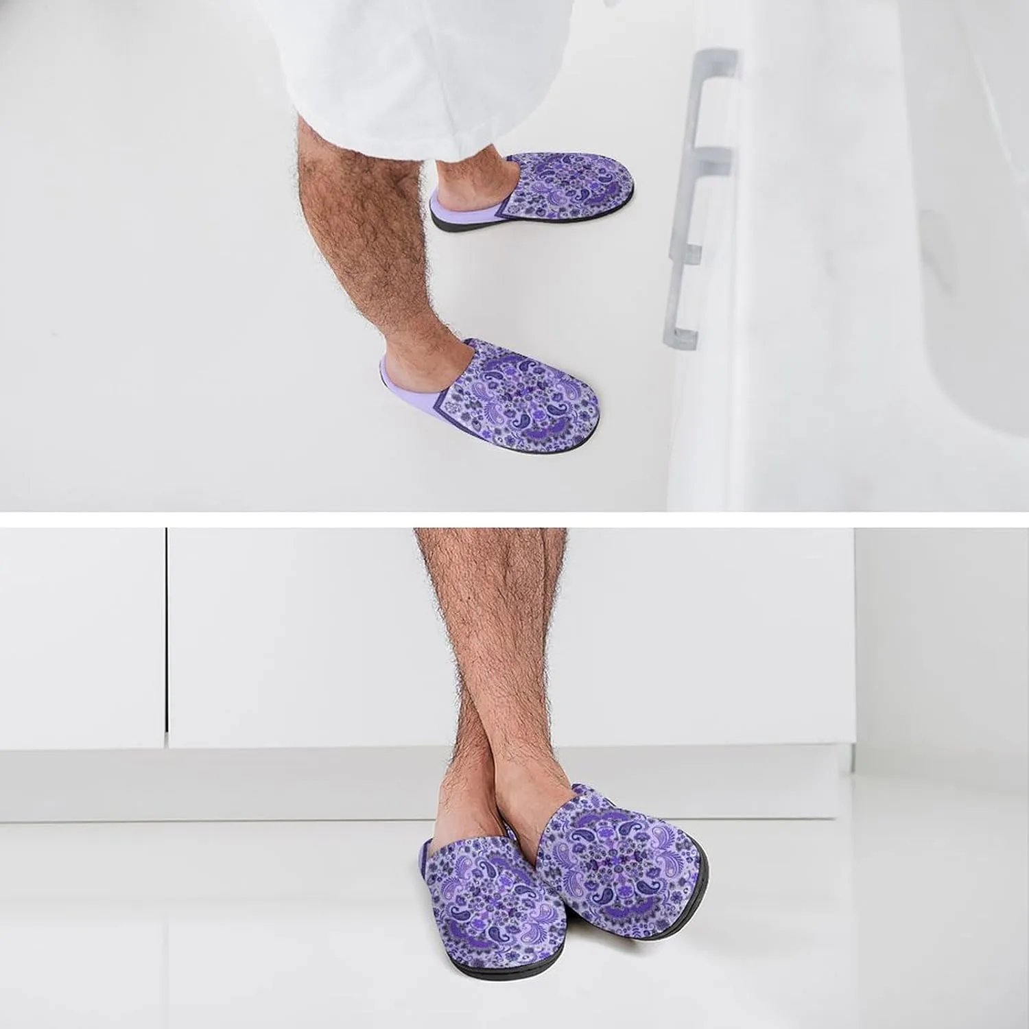 Christmas Clog Slippers Ladies Non-Slip Warm House Slippers Womens Cotton Slipper Bedroom Slip-On Shoes Indoor Outdoor