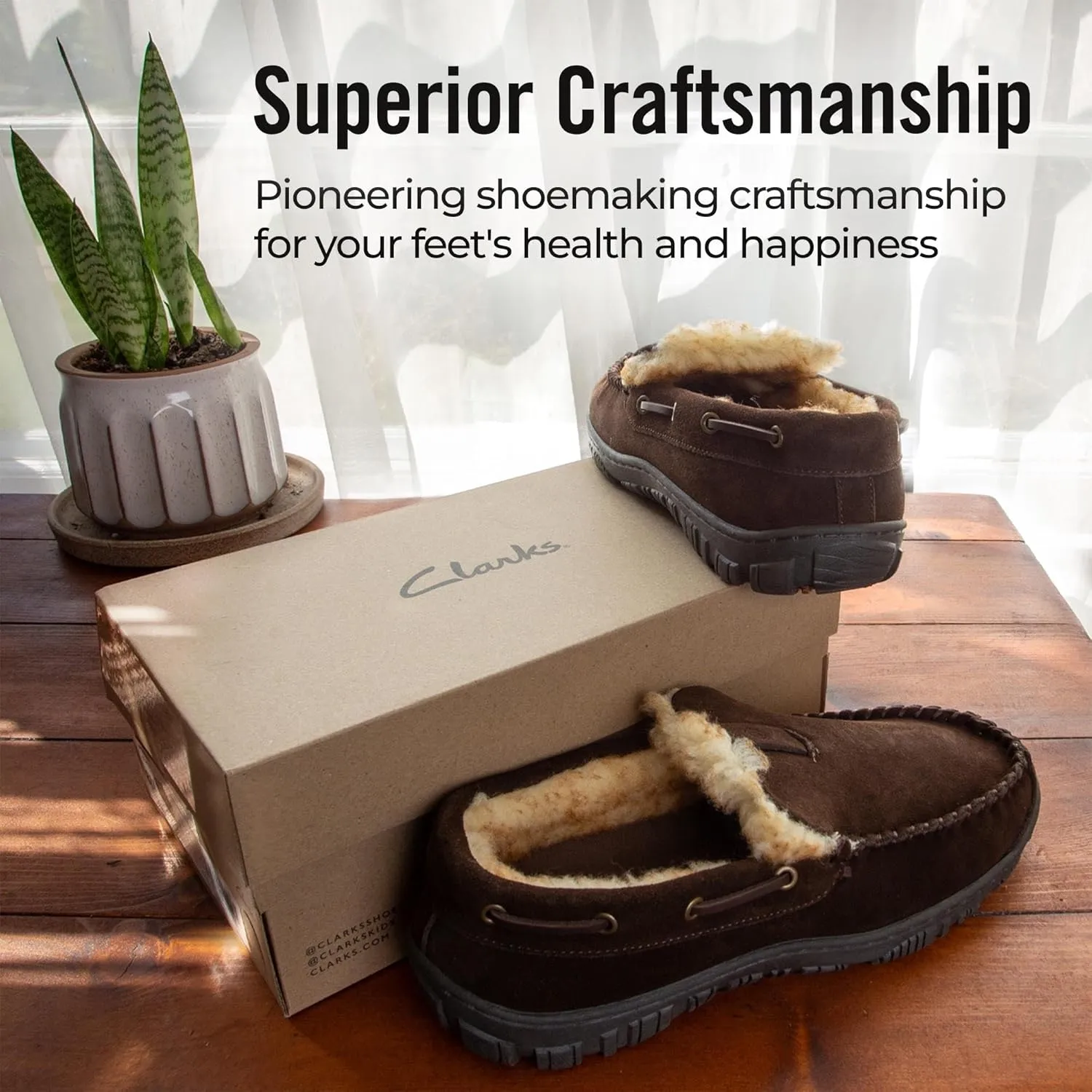 Clarks Men's Clarks, Venetian Moccasin Faux Fur Slipper