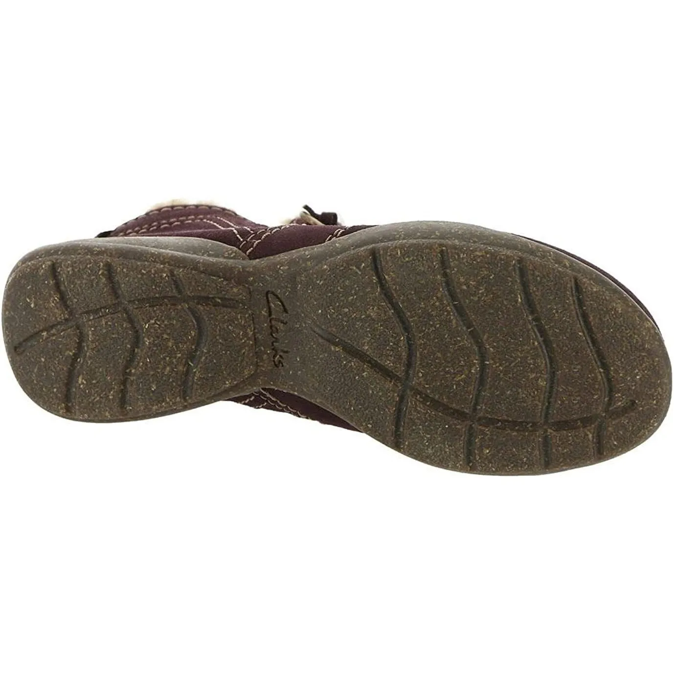 Clarks Women's Roseville Aster Burgundy Suede