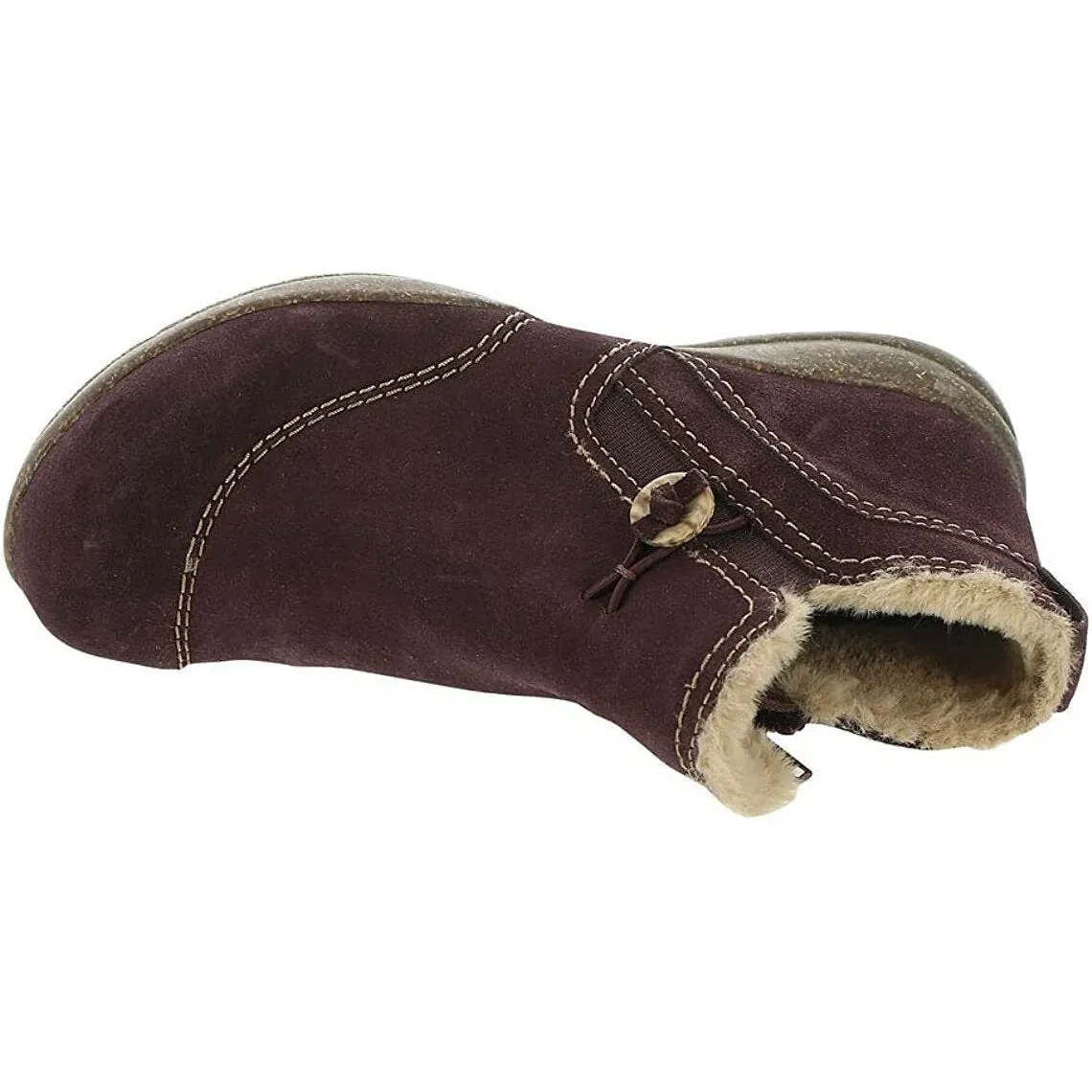 Clarks Women's Roseville Aster Burgundy Suede
