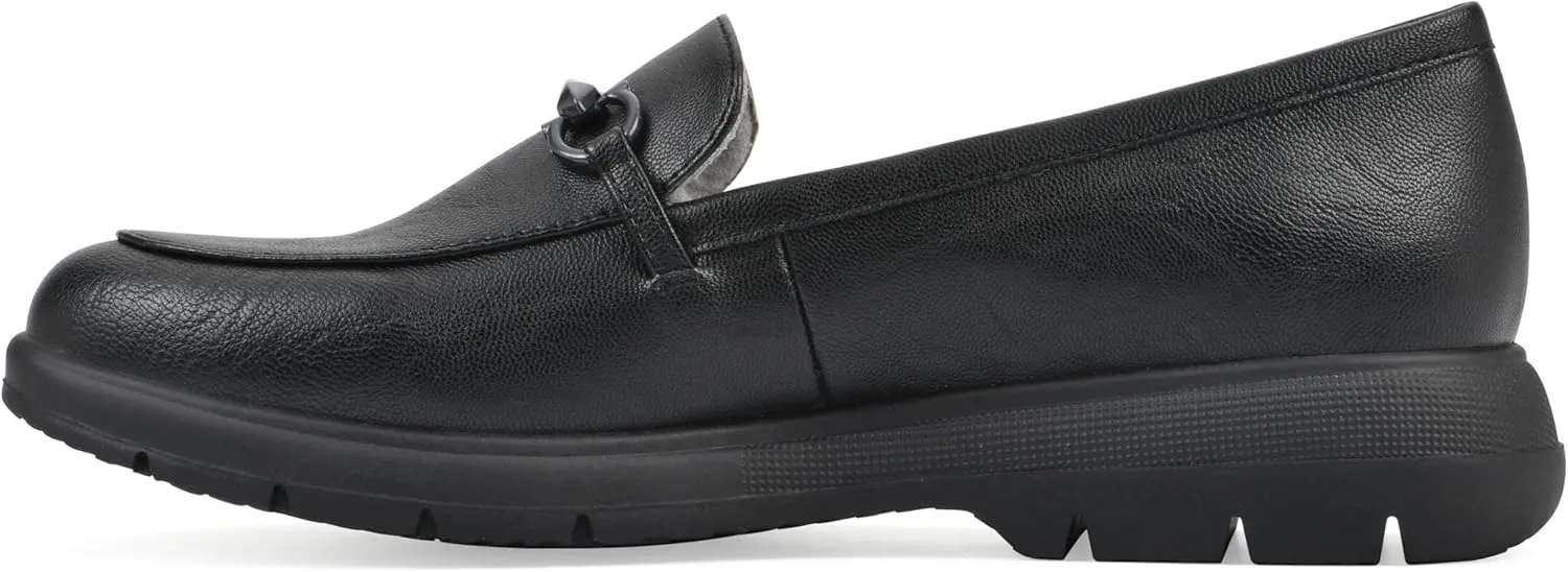 CLIFFS BY WHITE MOUNTAIN Women's Flow Cushioned Lug Sole Loafer Flat