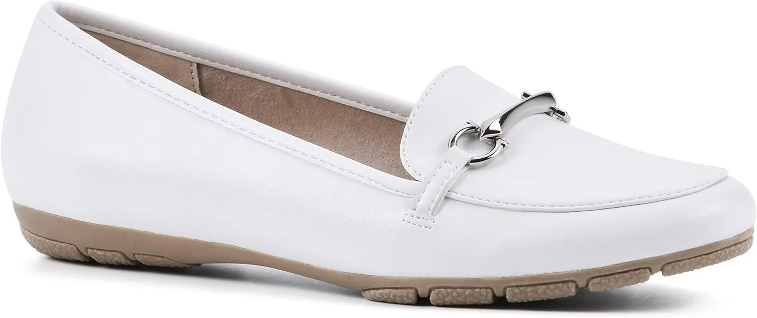 CLIFFS BY WHITE MOUNTAIN Women's Glowing Cushioned Loafer Flat