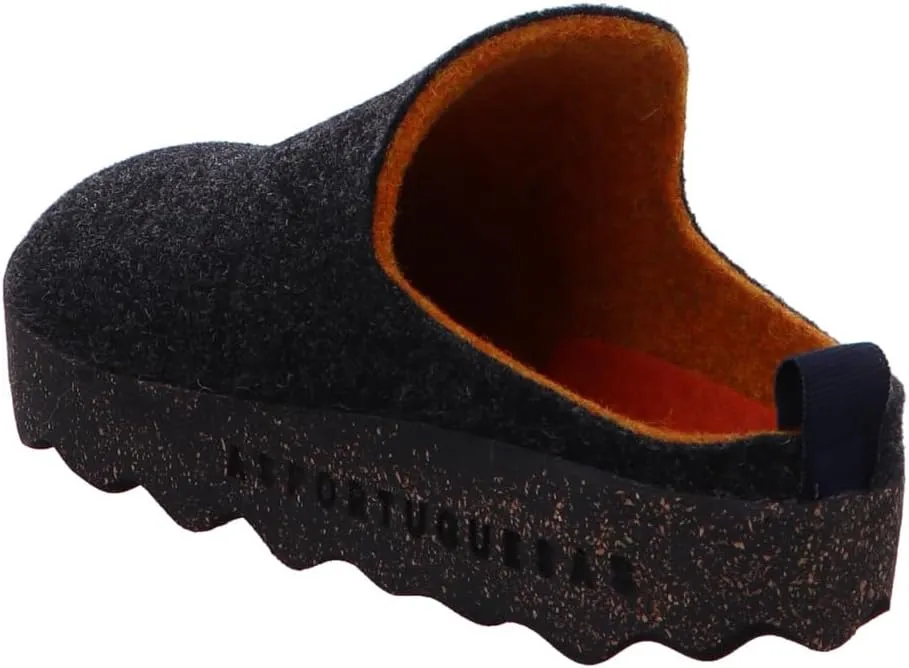 Come L Women's Chunky Rubber Cork Sole Slip On Slippers