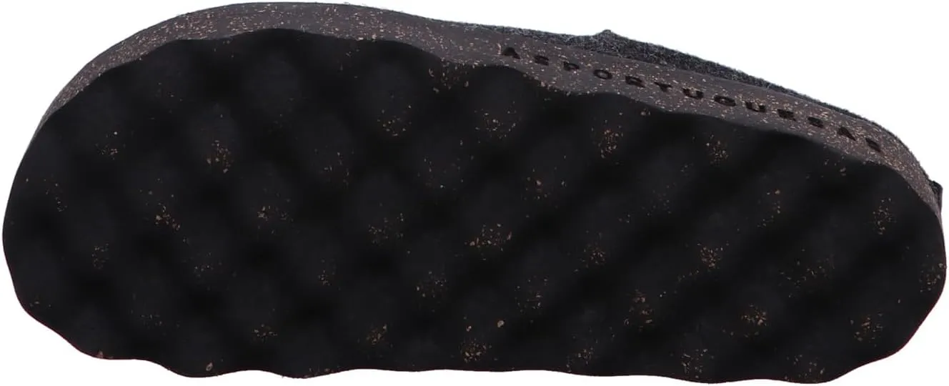 Come L Women's Chunky Rubber Cork Sole Slip On Slippers