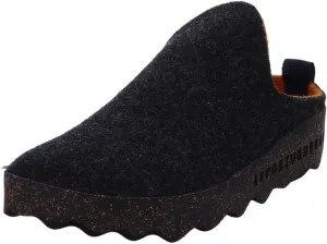Come L Women's Chunky Rubber Cork Sole Slip On Slippers