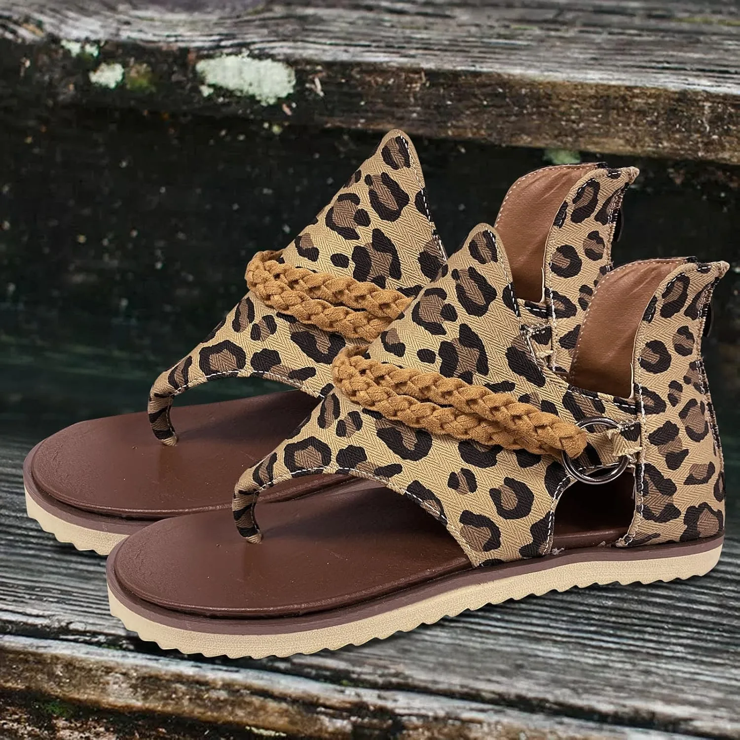 Comfortable Slip on Slide Sandals for Women Open Toes Ankle Strap Cool Shoes Soft Soled Sandals for Women