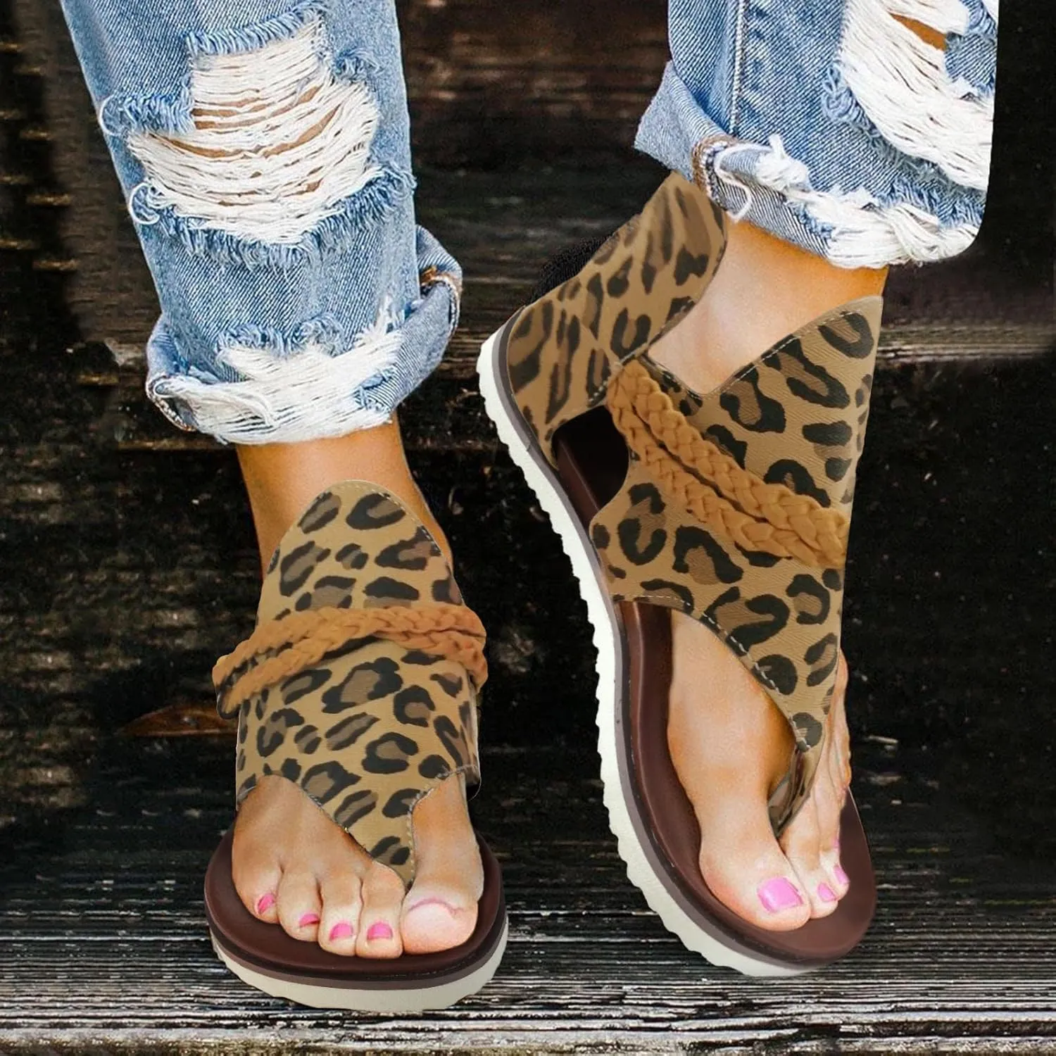 Comfortable Slip on Slide Sandals for Women Open Toes Ankle Strap Cool Shoes Soft Soled Sandals for Women
