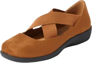 Comfortview Women's The Stacia Mary Jane Flat (Wide Widths Available)