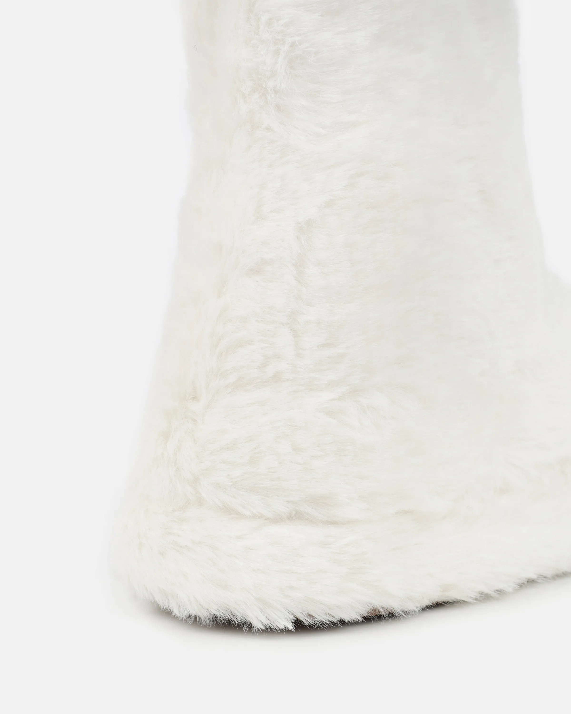Comfy Cream Fluffy Slipper Boots