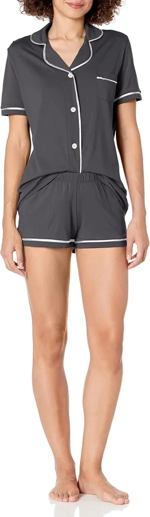 Cosabella Women's Bella Short Sleeve Top & Boxer Pajama Set