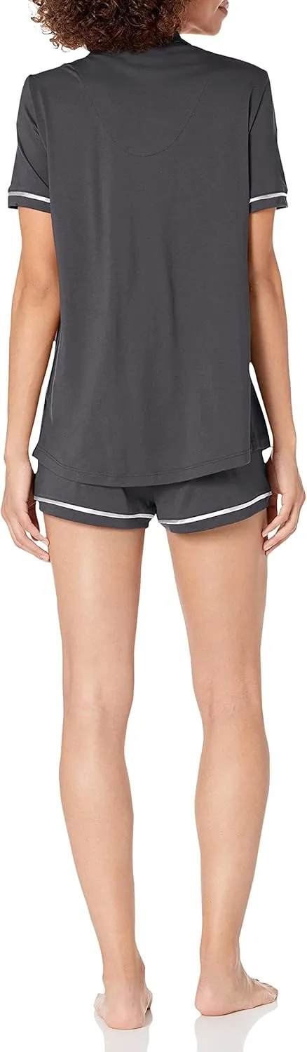 Cosabella Women's Bella Short Sleeve Top & Boxer Pajama Set