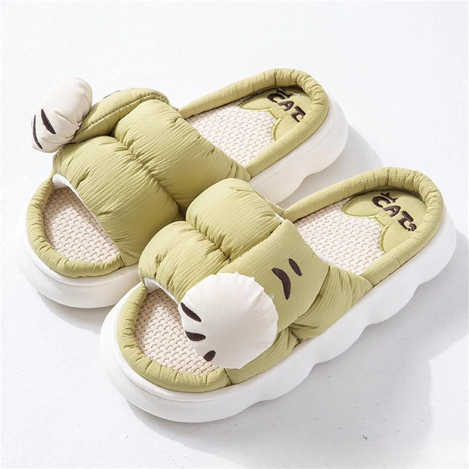 Cotton and linen slippers Men's and women's home slippers Cartoon slippers Seasonal slippers