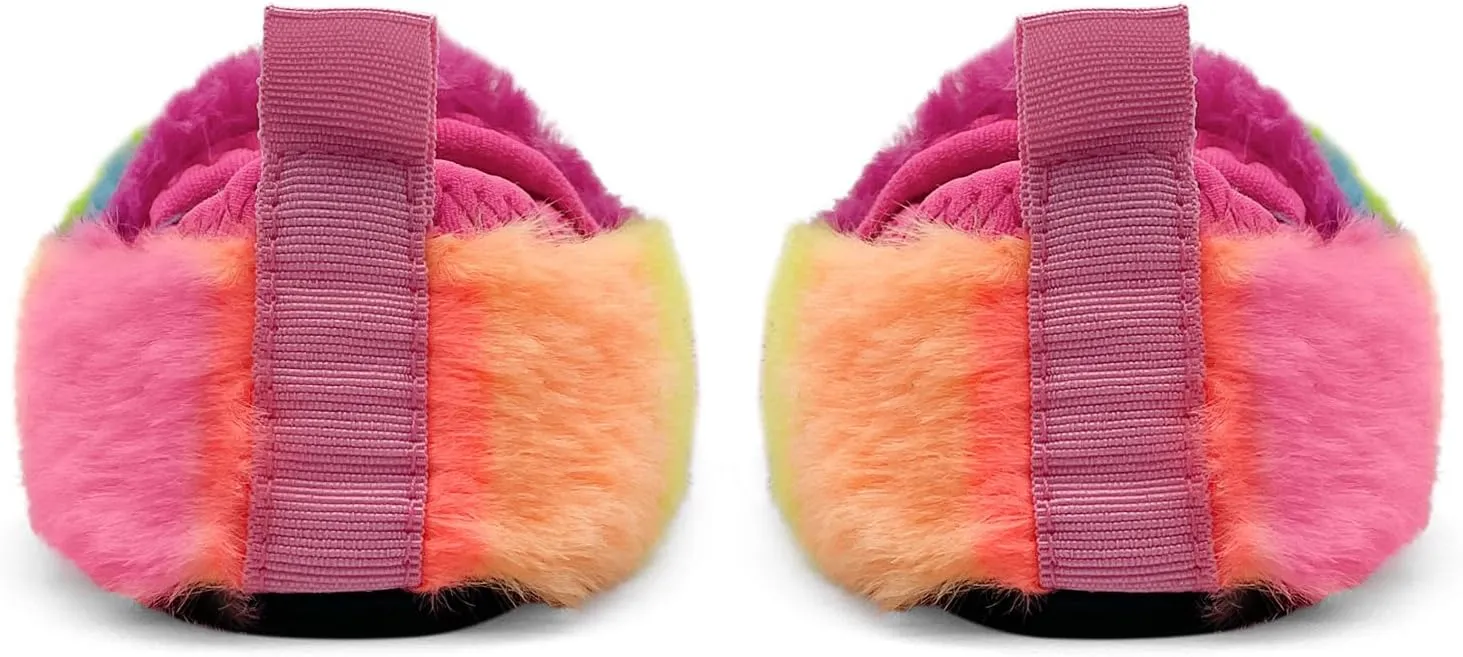 COVS Smile Face Slippers Kids Toddler Slippers for Boys Girls Slippers Toddler House Shoes Non-Slip TPR Soft Sole Kids Slippers Home Socks Shoes