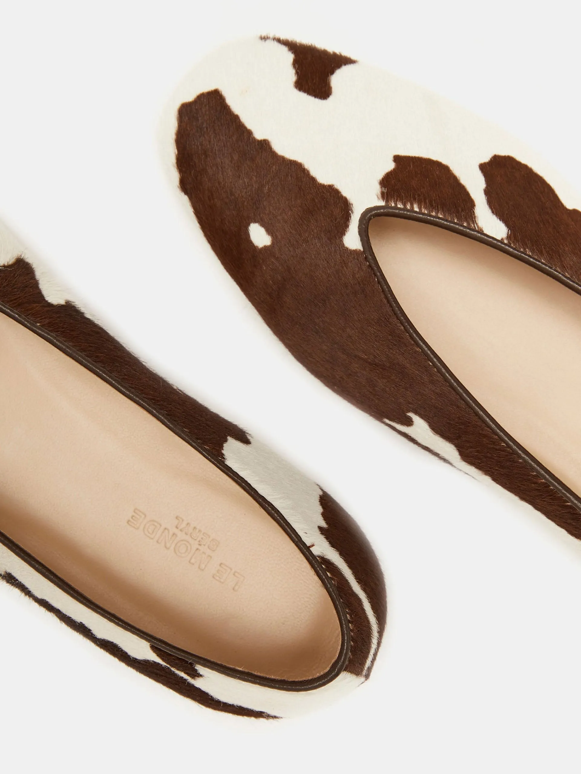 Cow calf hair Regency slippers