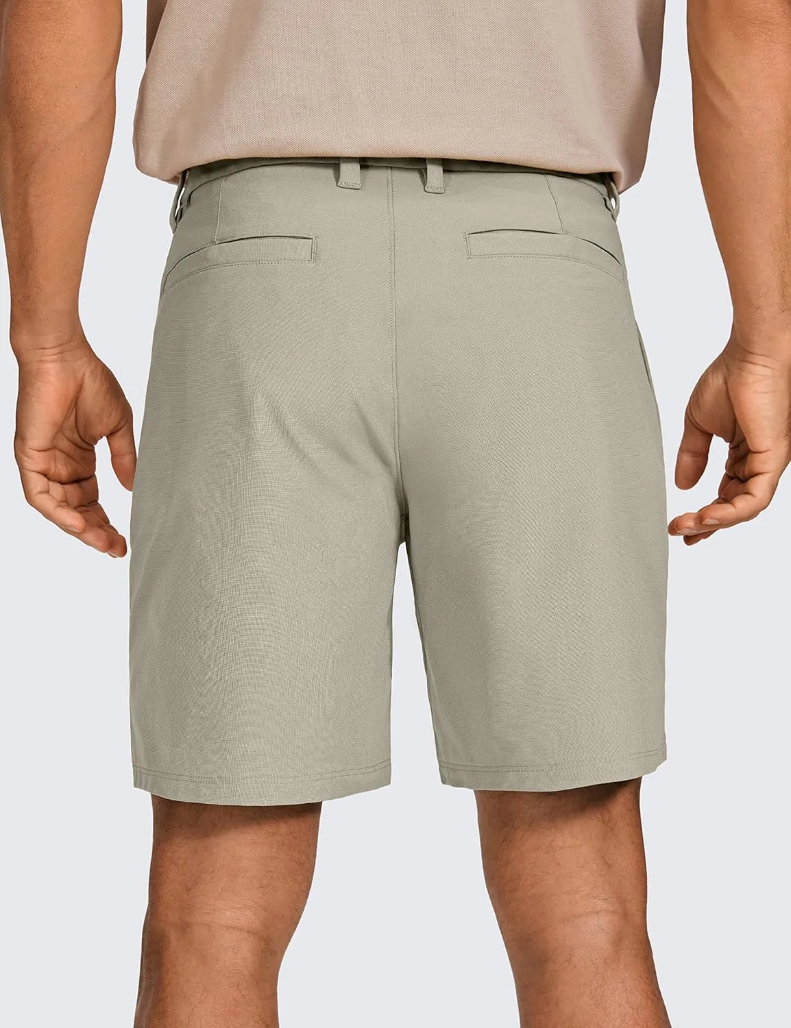 CRZ YOGA Men's All Day Comfy Golf Shorts - 7"/9" Stretch Lightweight Flat Front for Casual Work with Pockets