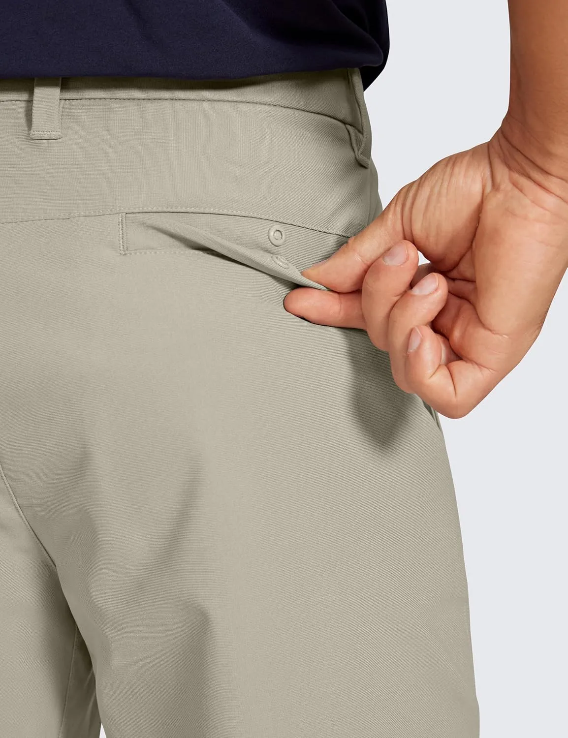 CRZ YOGA Men's All Day Comfy Golf Shorts - 7"/9" Stretch Lightweight Flat Front for Casual Work with Pockets