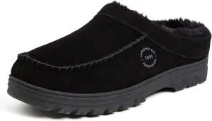 Dearfoams Men's Reed Genuine Suede Clog