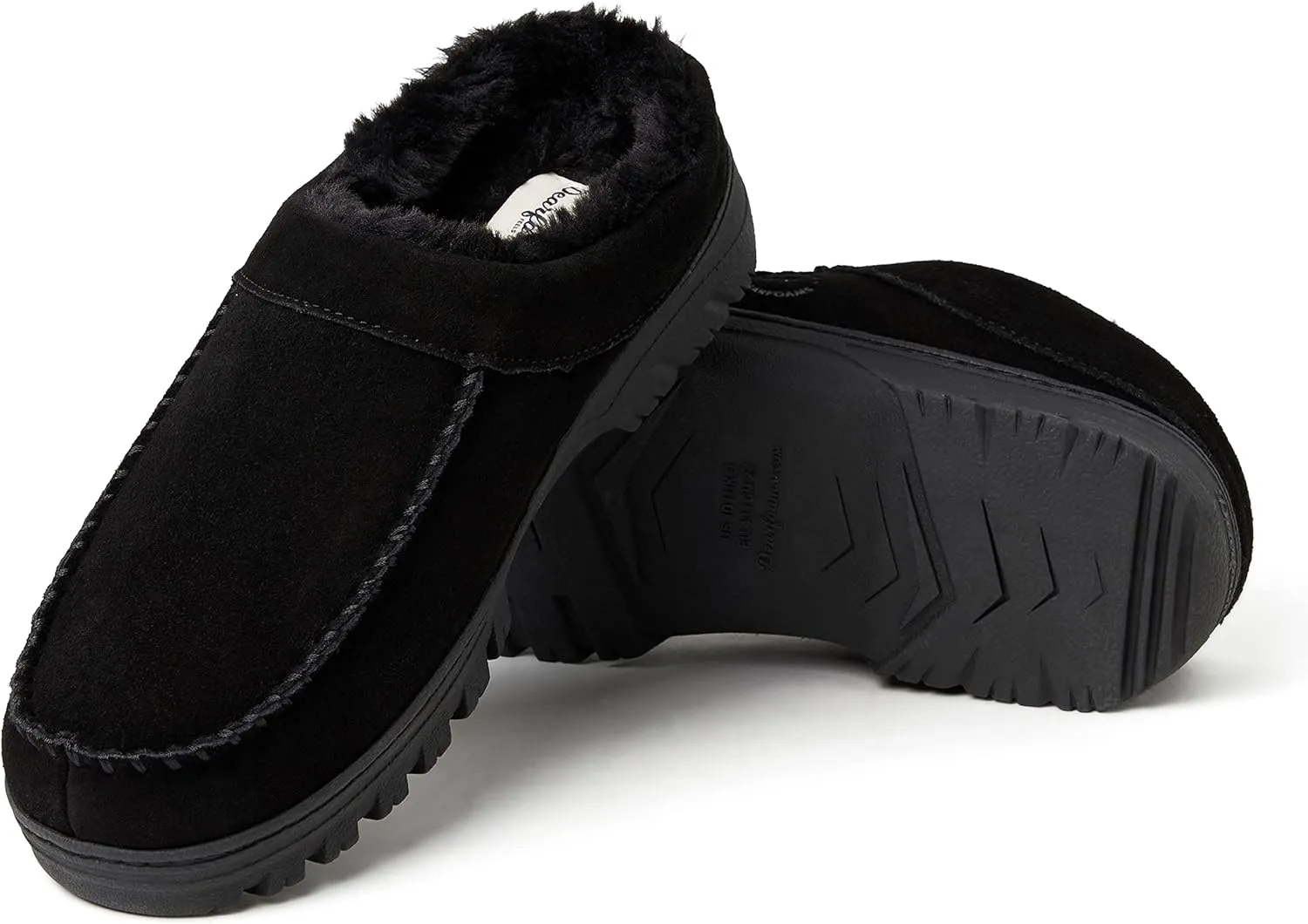 Dearfoams Men's Reed Genuine Suede Clog