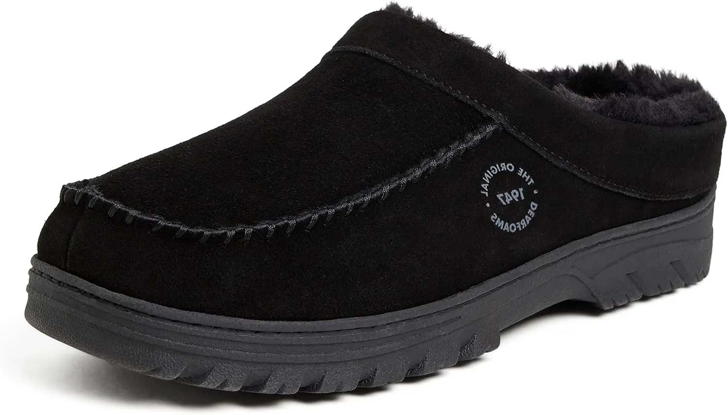 Dearfoams Men's Reed Genuine Suede Clog