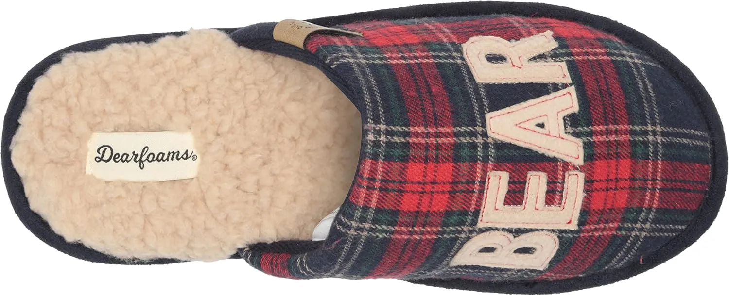 Dearfoams Unisex-Adult Family Collection Bear Moods Slipper