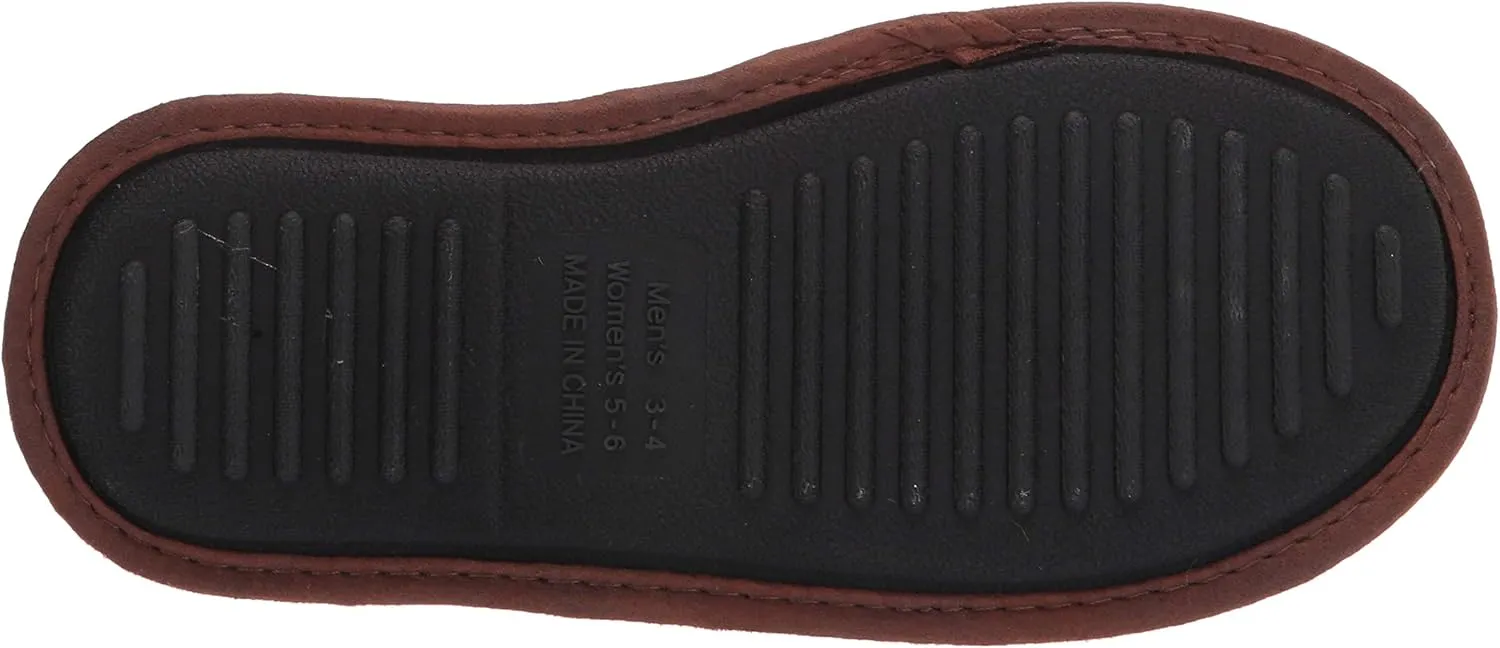 Dearfoams Women's Alpine Print Family Mood Bear Scuff Slipper