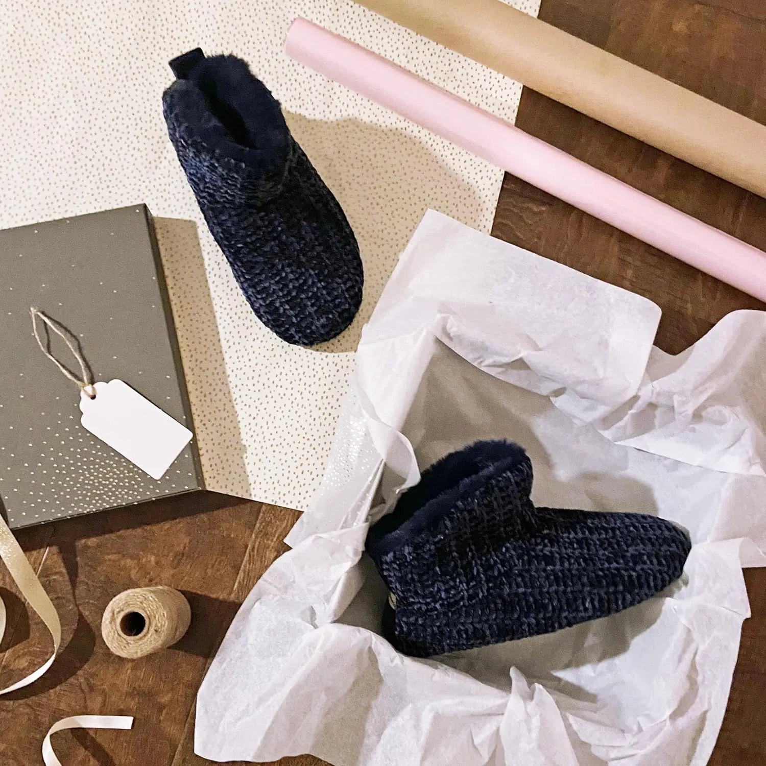 Dearfoams Women's Chenille Bootie Slipper