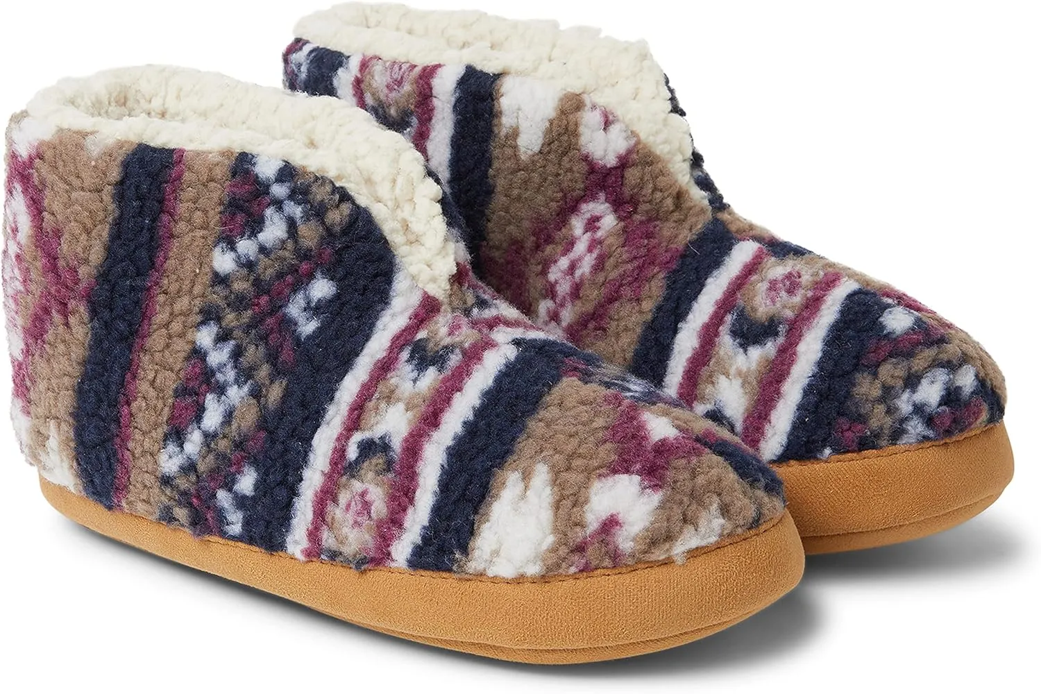 Dearfoams Women's Heritage Warm Up Bootie Slipper