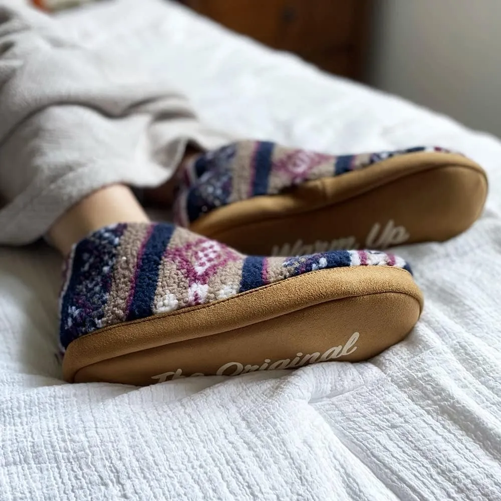 Dearfoams Women's Heritage Warm Up Bootie Slipper
