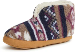 Dearfoams Women's Heritage Warm Up Bootie Slipper