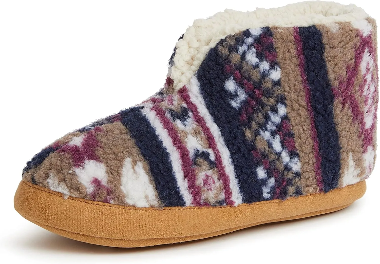 Dearfoams Women's Heritage Warm Up Bootie Slipper