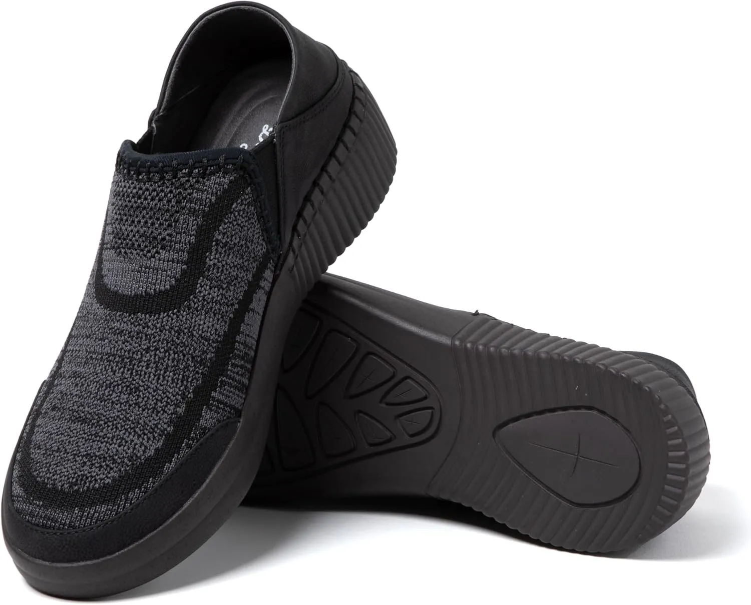 Dearfoams Women's Lee Lightweight Easy on/Off Knit Sneaker
