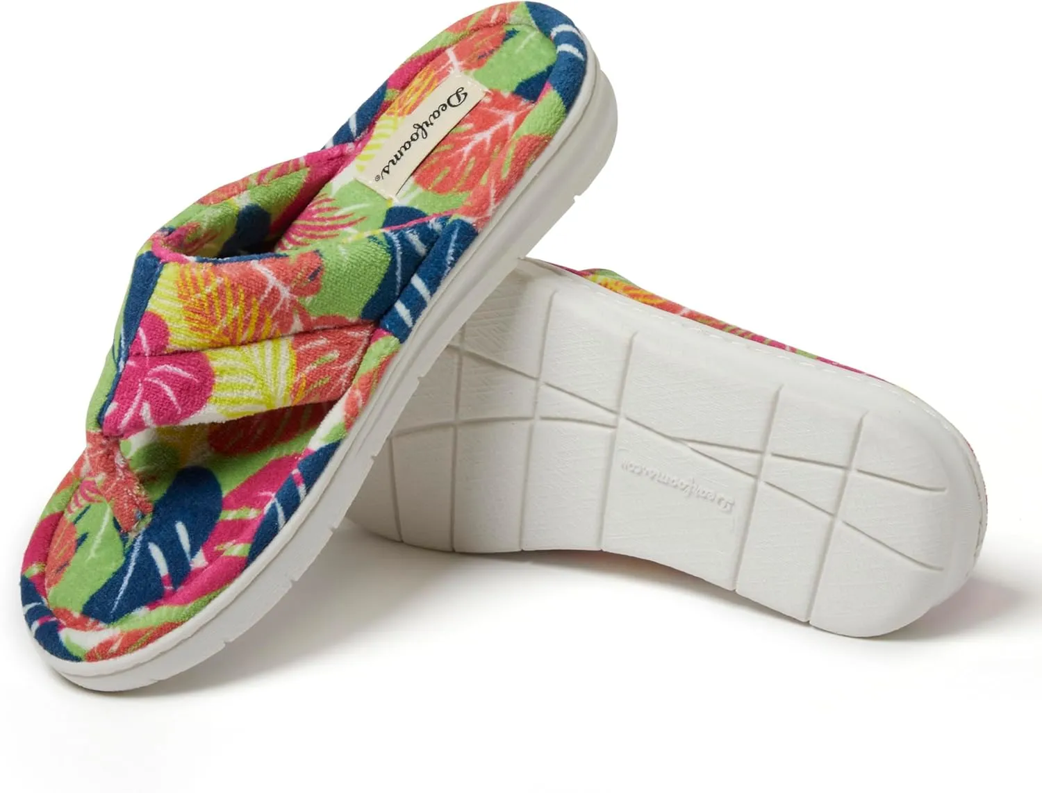 Dearfoams Women's Melanie Terry Thong Slipper