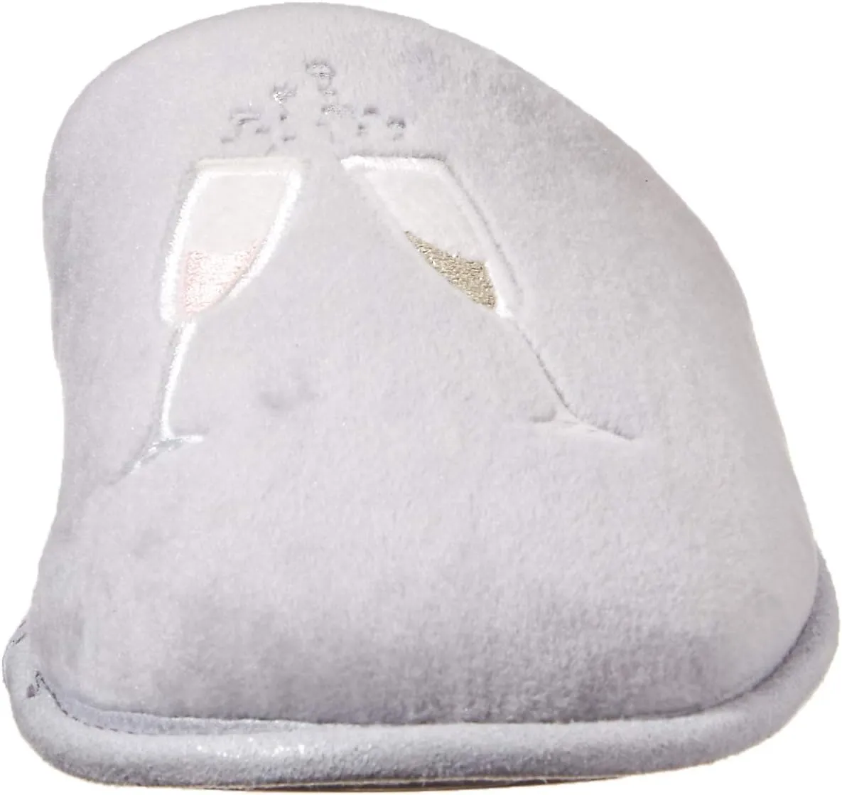 Dearfoams Women's Novelty Pile Scuff with Eye Mask Slipper