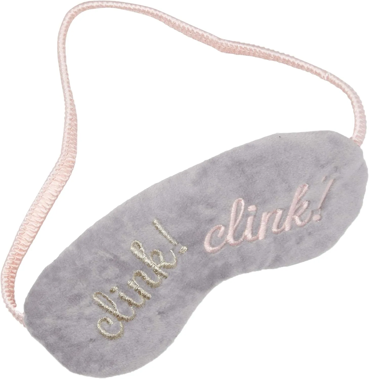 Dearfoams Women's Novelty Pile Scuff with Eye Mask Slipper