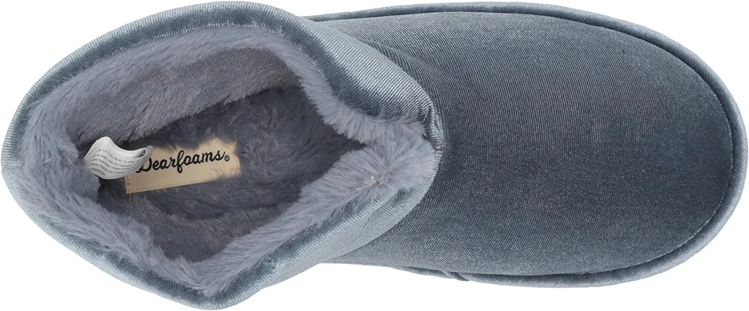Dearfoams Women's Sara Velour Bootie Slipper