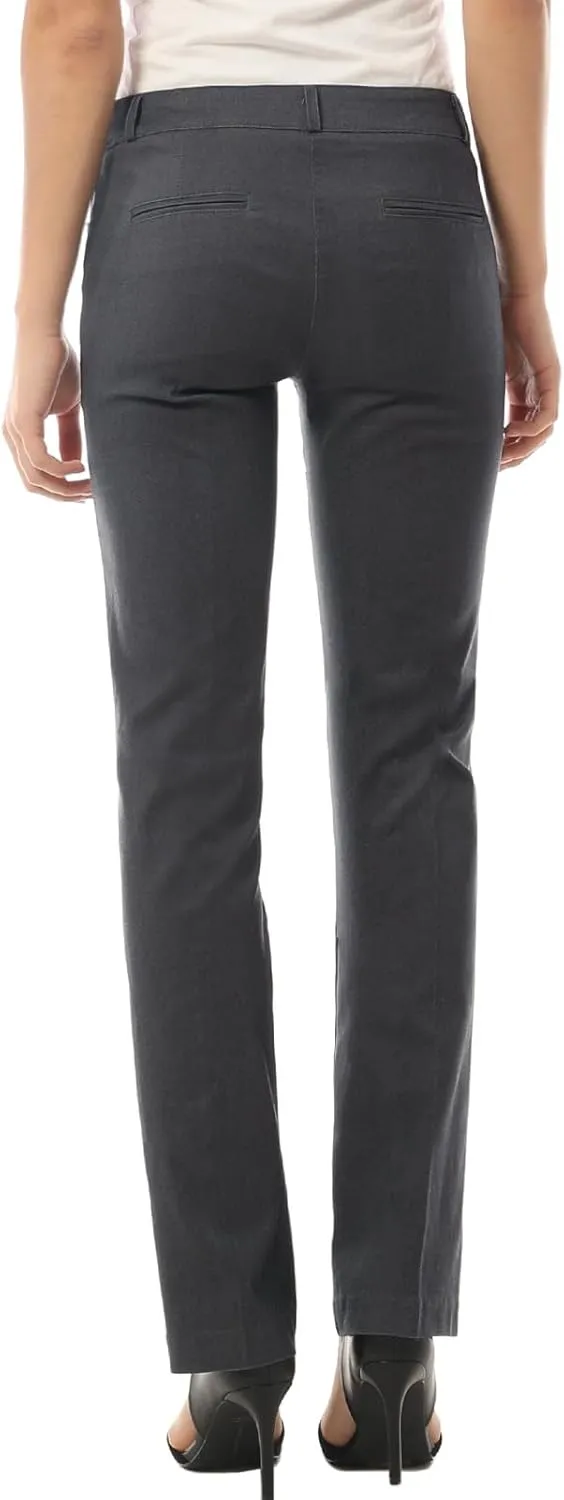 Design by Olivia Women's High Waist Comfy Stretchy Bootcut Trouser Pants