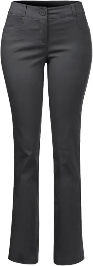 Design by Olivia Women's High Waist Comfy Stretchy Bootcut Trouser Pants