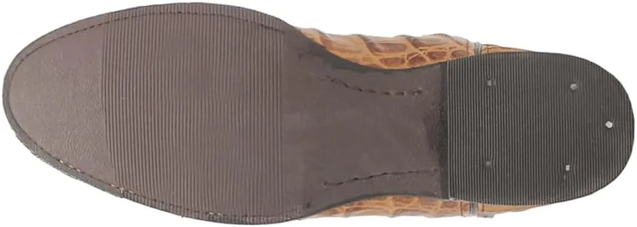 Dingo Men's Trail Boss Alligator Embroidered Round Toe Pull on Western Boot