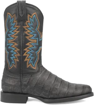 Dingo Men's Trail Boss Alligator Embroidered Round Toe Pull on Western Boot