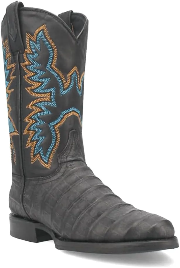 Dingo Men's Trail Boss Alligator Embroidered Round Toe Pull on Western Boot