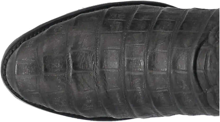 Dingo Men's Trail Boss Alligator Embroidered Round Toe Pull on Western Boot