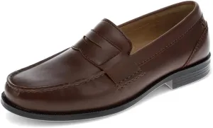 DOCKERS Mens Colleague Dress Penny Loafer Shoe, Dark Brown, 8.5 M