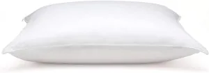DOWNLITE Flat & Soft Down Pillow – Hypoallergenic Premium Down (Not Feathers) – Standard Size, 20 x 26