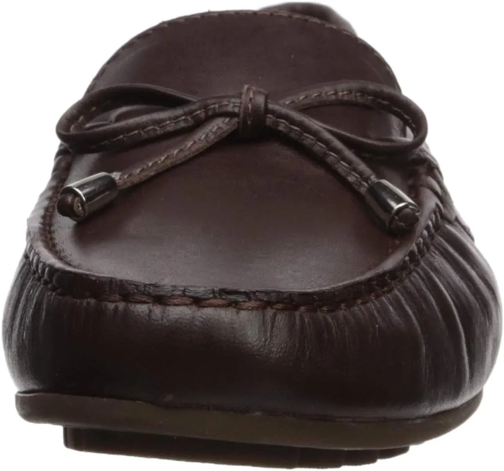 Driver Club USA Women's Leather Made in Brazil Nantucket 2.0 Tiebow Driver Moc Loafer