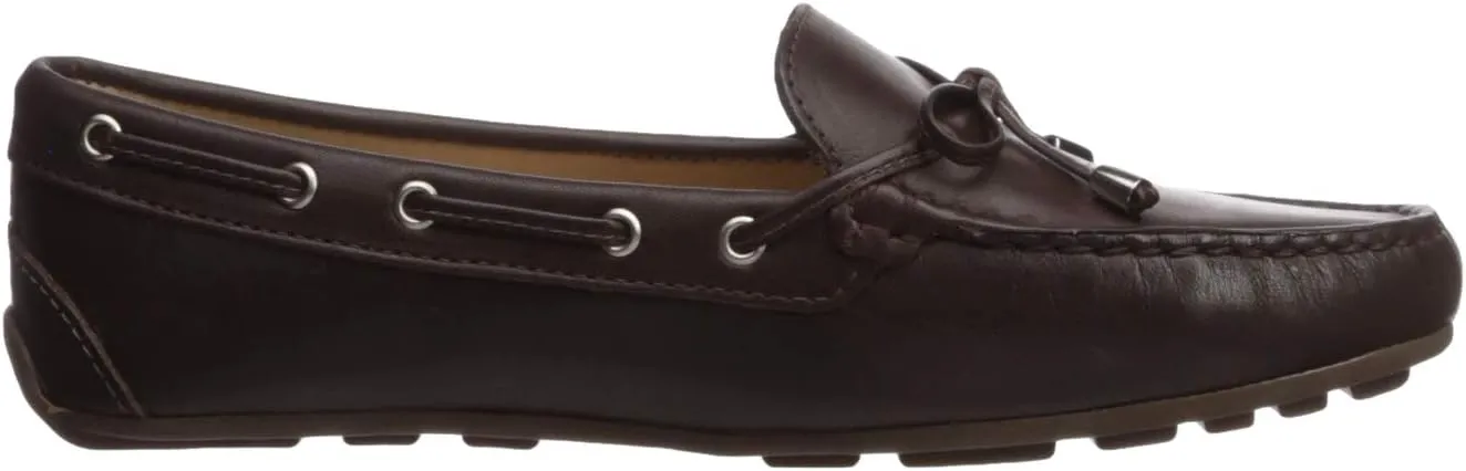 Driver Club USA Women's Leather Made in Brazil Nantucket 2.0 Tiebow Driver Moc Loafer