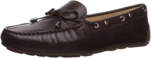 Driver Club USA Women's Leather Made in Brazil Nantucket 2.0 Tiebow Driver Moc Loafer