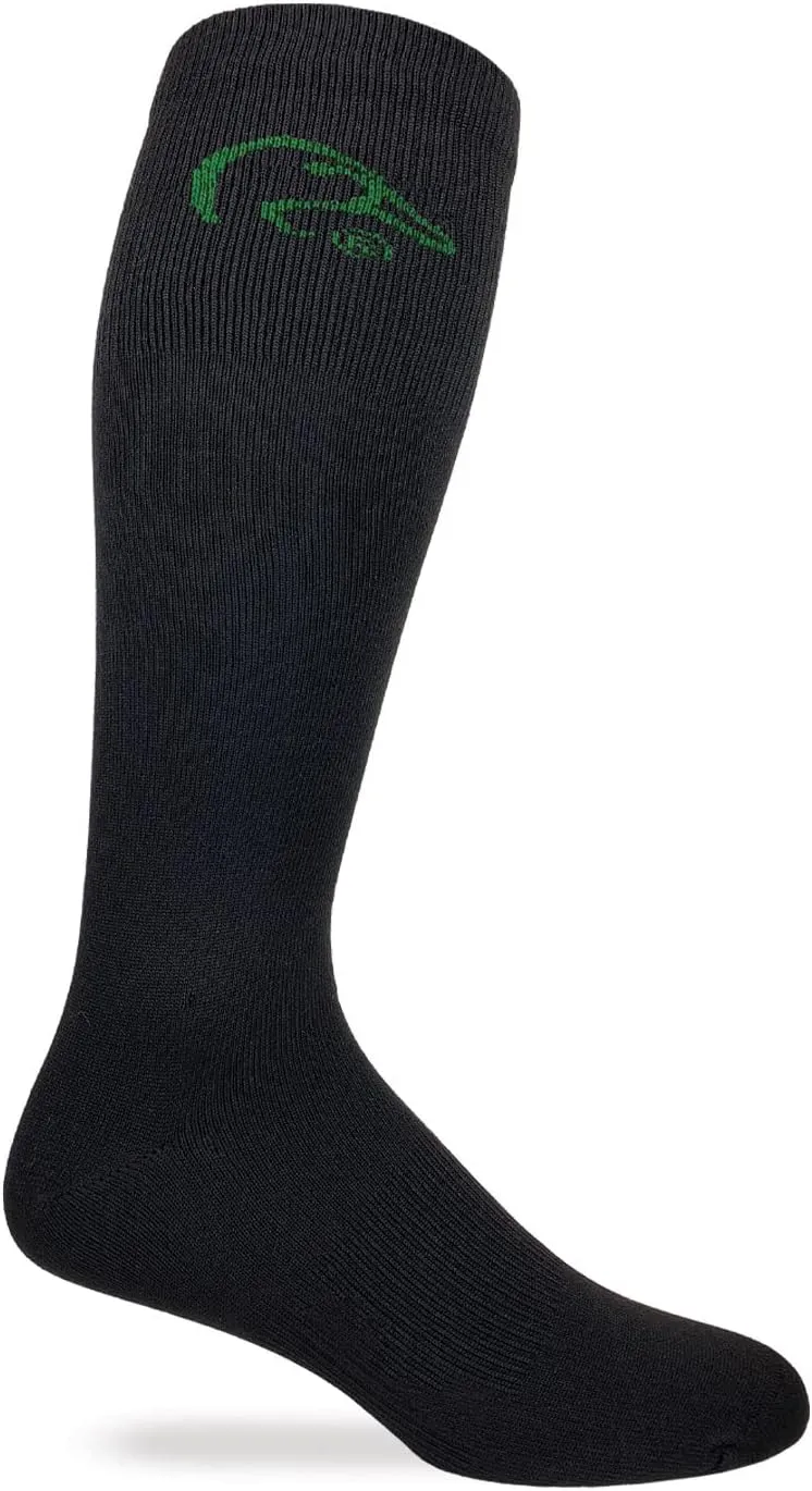 Ducks Unlimited Mens Heavyweight Merino Wool and Liner Tall Boot Socks 2 Pair Pack