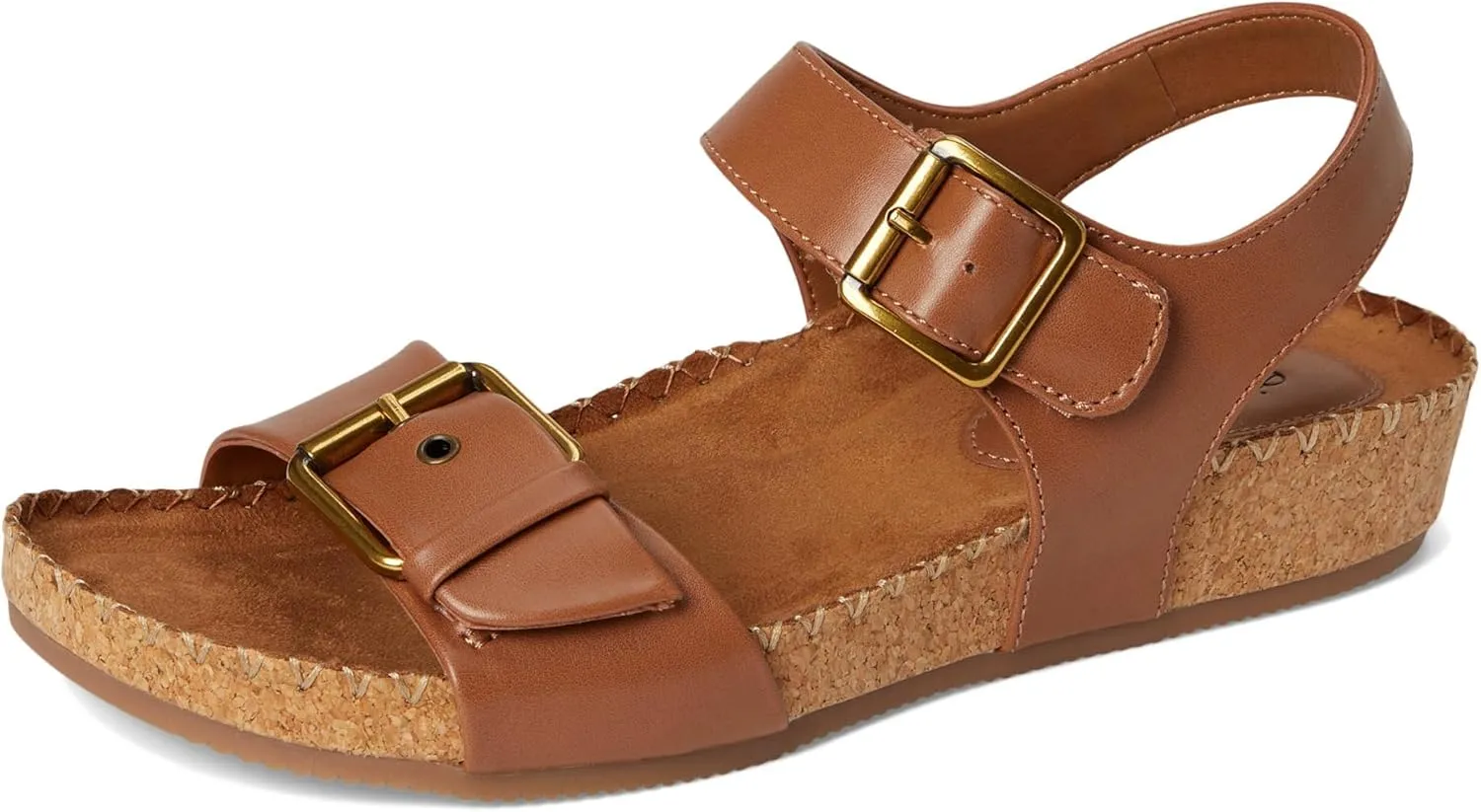 Eurosoft Women's Gypsy Flat Sandal, Luggage, 6